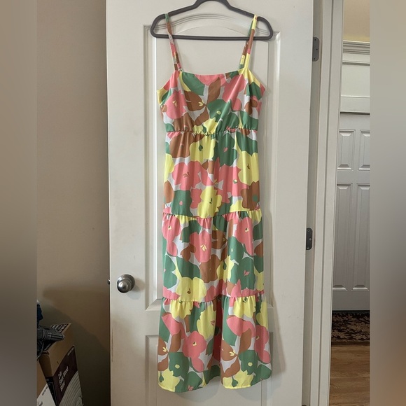 Social Standard by Sanctuary colorful Mid-calf dress Women’s size Large - Picture 3 of 16